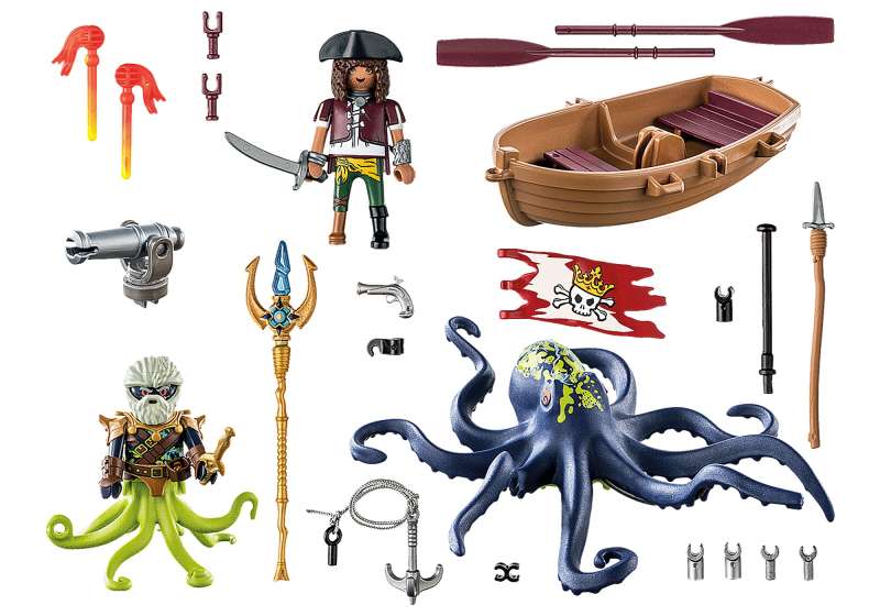 Constructor - Playmobil Pirates Battle Against The Giant Octopus
