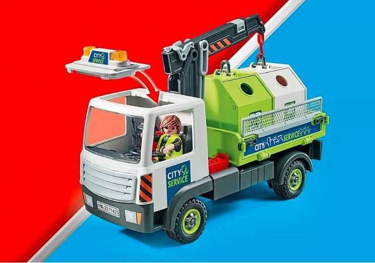 Constructor - Playmobil Glass Recycling Truck with Container