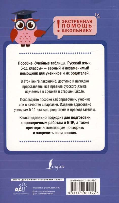 Study Tables. Russian Language. Grades 5-11