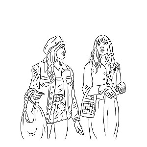 Once Upon a Time in Paris. Romantic Coloring Book