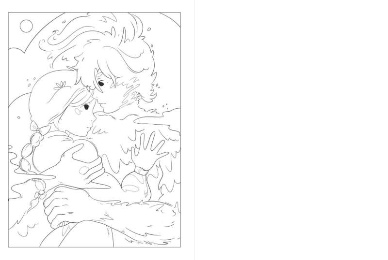 The Universes of Hayao Miyazaki. A Coloring Book Inspired by Beloved Anime