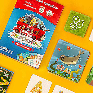 Educational Board Game - Animal Letters English