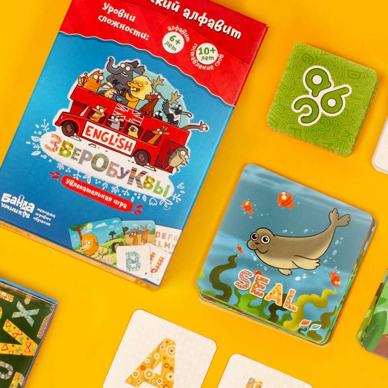 Educational Board Game - Animal Letters English
