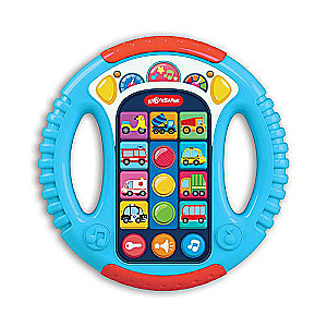 Musical Steering Wheel: Funny Little Cars, Blue