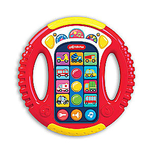 Musical Steering Wheel: Fun Cars, Red