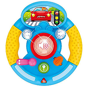 Musical steering wheel I am a driver, yellow