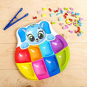 Sorter for 8 colors Rainbow Bunnies with tweezers