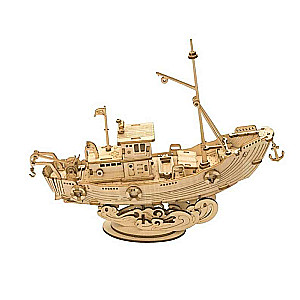 Wooden 3D Puzzle ROBOTIME - Fishing Ship