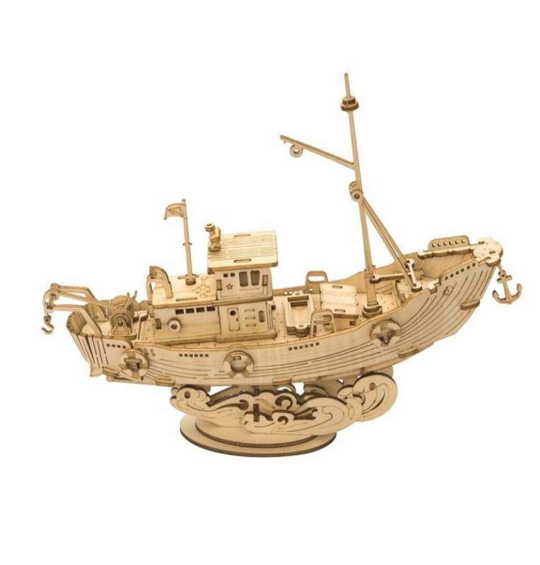 Wooden 3D Puzzle ROBOTIME - Fishing Ship
