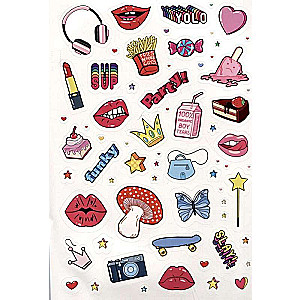 Pink Power Stickers. More than 555 stickers for strong-spirited girls!