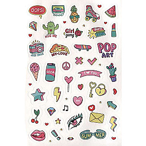 Pink Power Stickers. More than 555 stickers for strong-spirited girls!