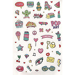 Pink Power Stickers. More than 555 stickers for strong-spirited girls!