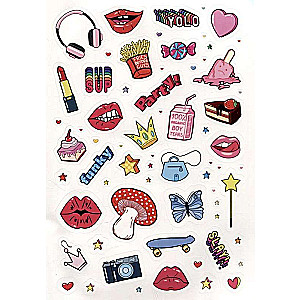 Pink Power Stickers. More than 555 stickers for strong-spirited girls!
