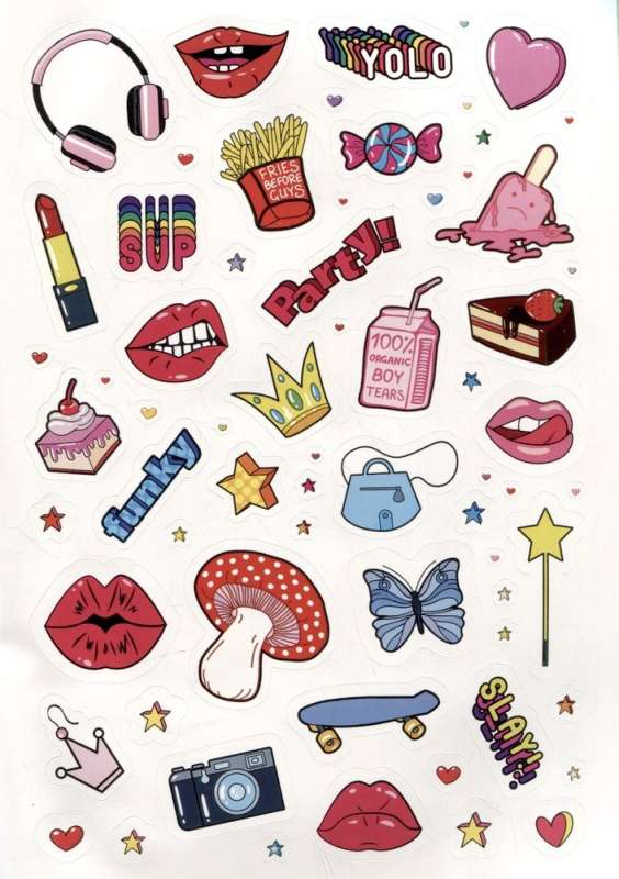 Pink Power Stickers. More than 555 stickers for strong-spirited girls!