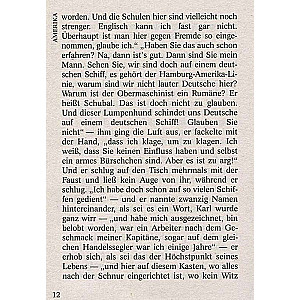 Franz Kafka. Amerika. America: a reading book in German