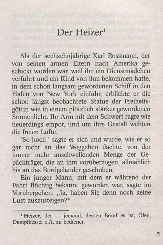 Franz Kafka. Amerika. America: a reading book in German