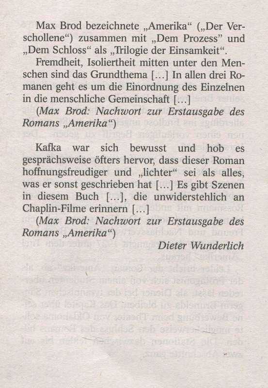 Franz Kafka. Amerika. America: a reading book in German