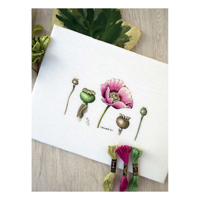 Embroidering with Satin Stitch. The Poetry of Nature