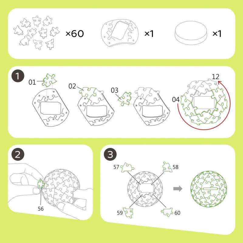 3D Puzzle Bank + 10 Lessons About Money. Panda. 60 Pieces