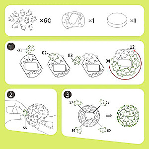3D Puzzle Bank + 10 Lessons About Money. Panda. 60 Pieces