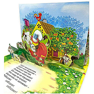 Two Merry Geese. Panorama Book with Moving Figures