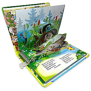 Two Merry Geese. Panorama Book with Moving Figures