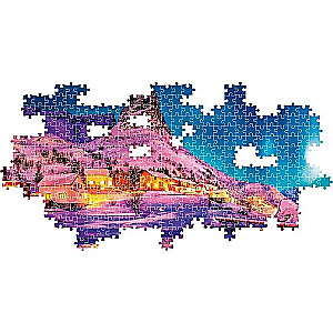 Puzzle 1000 Clementoni: Colorful Night over the Lofoten Islands