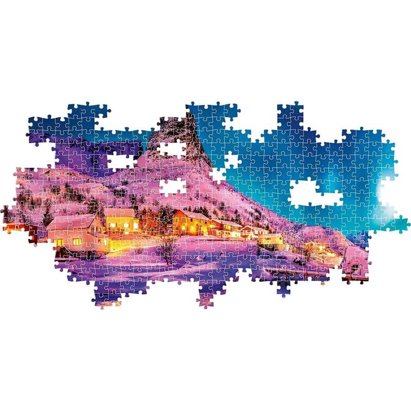 Puzzle 1000 Clementoni: Colorful Night over the Lofoten Islands