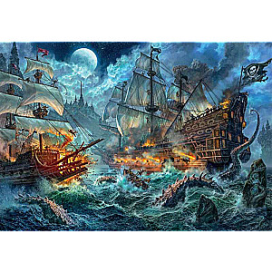 Puzzle 1000 Clementoni: Battle of the Pirates
