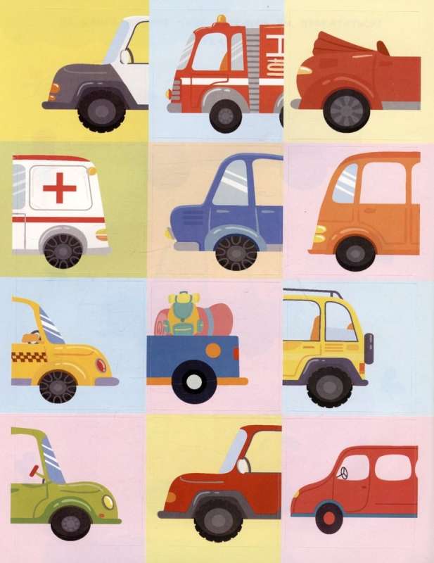 Cars. 24 Stickers