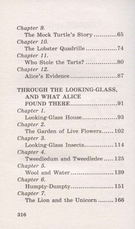 Alice in Wonderland. Alice Through the Looking-Glass
