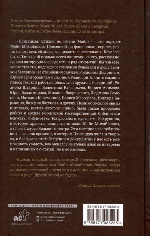 Plisetskaya. Element by the name of Maya. Portrait against the backdrop of an era