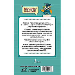 Educational tables. Russian language. Grades 1-4