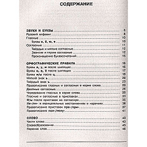All the rules of the Russian language in schemes and tables