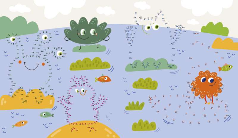 Drawing and playing. Connect the dots drawing for boys