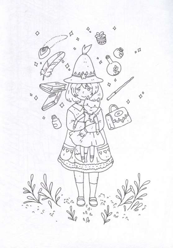 Anime art. A Magical Adventure. A Creative Book in the Style of Anime and Manga