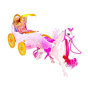 Toy - Mega Creative: Battery-operated Carriage, Horse, Doll and Chest