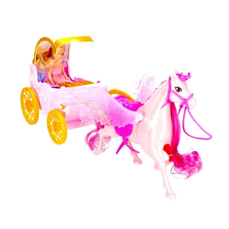 Toy - Mega Creative: Battery-operated Carriage, Horse, Doll and Chest