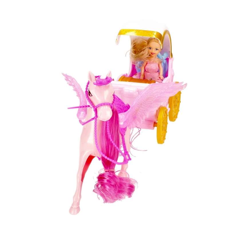Toy - Mega Creative: Battery-operated Carriage, Horse, Doll and Chest