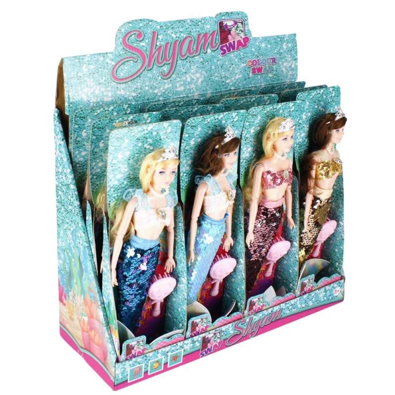 Mermaid Doll with Sequins, mix