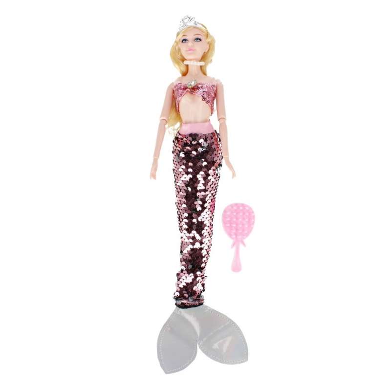 Mermaid Doll with Sequins, mix