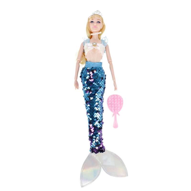 Mermaid Doll with Sequins, mix