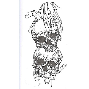 Modern Gothic. Coloring Postcard