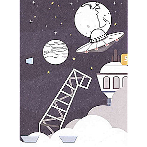 Space Journey. 3D Coloring Book