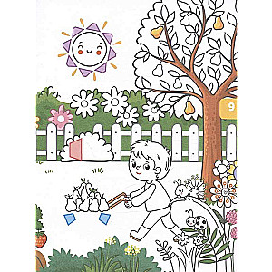 Seasons. 3D Coloring Book
