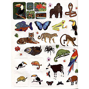 150 Stickers. In the Jungle