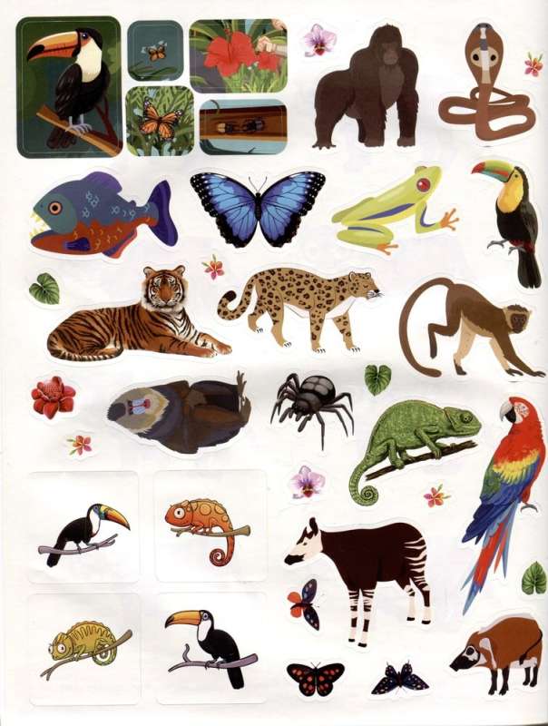 150 Stickers. In the Jungle