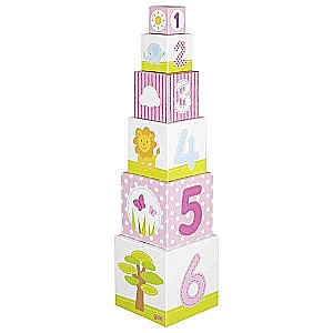 Educational game - Pyramid of cardboard blocks: Africa