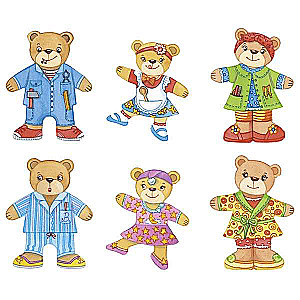 Wooden Puzzle - Puzzle: Bear Family