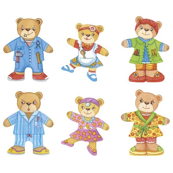 Wooden Puzzle - Puzzle: Bear Family